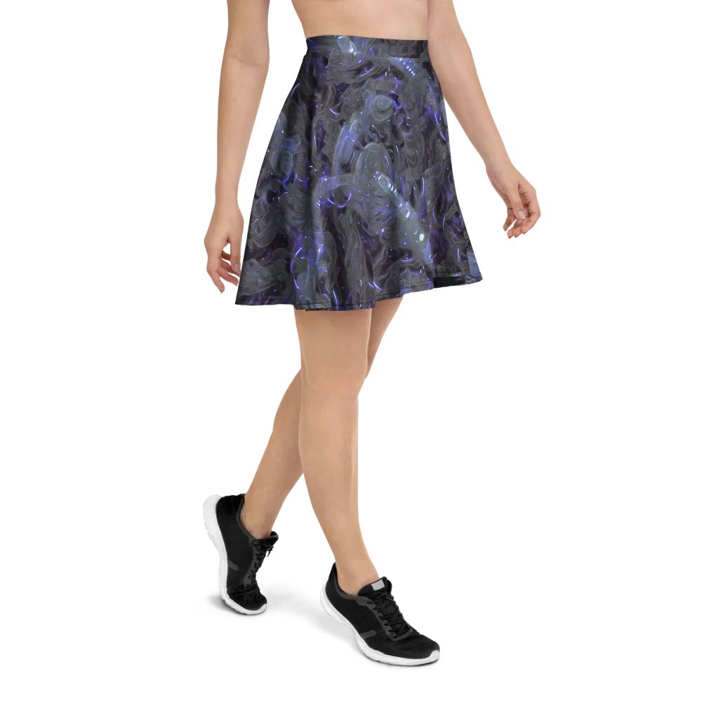 Violet Machine on Skater Skirt — Right