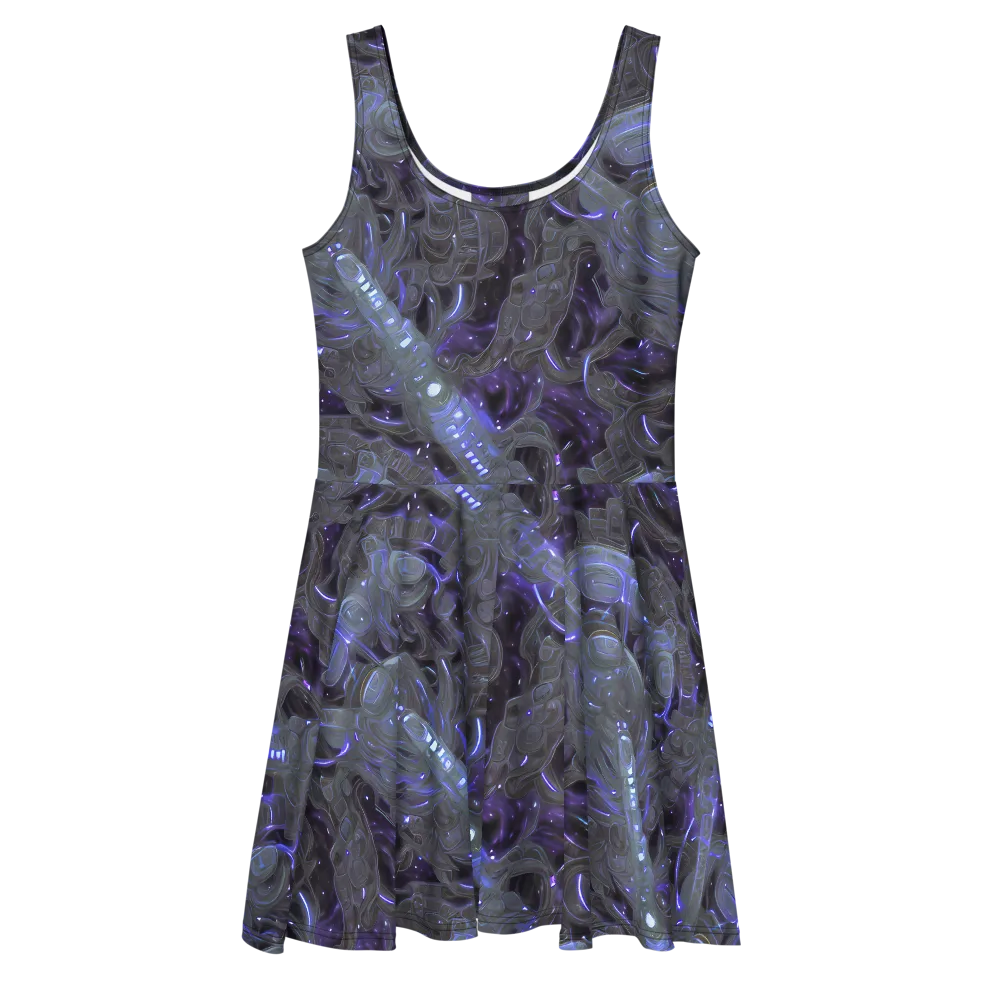 Violet Machine on Skater Dress — Front