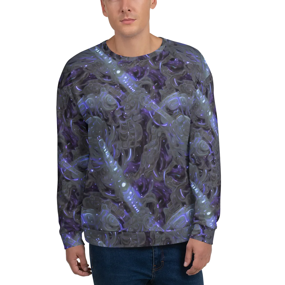 Violet Machine on Sweatshirt — Front