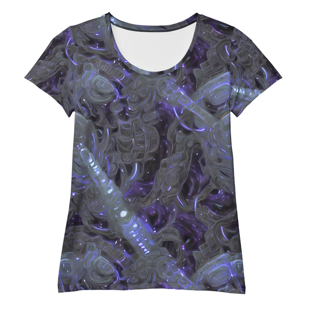 Violet Machine on Women's Athletic T-Shirt — Front