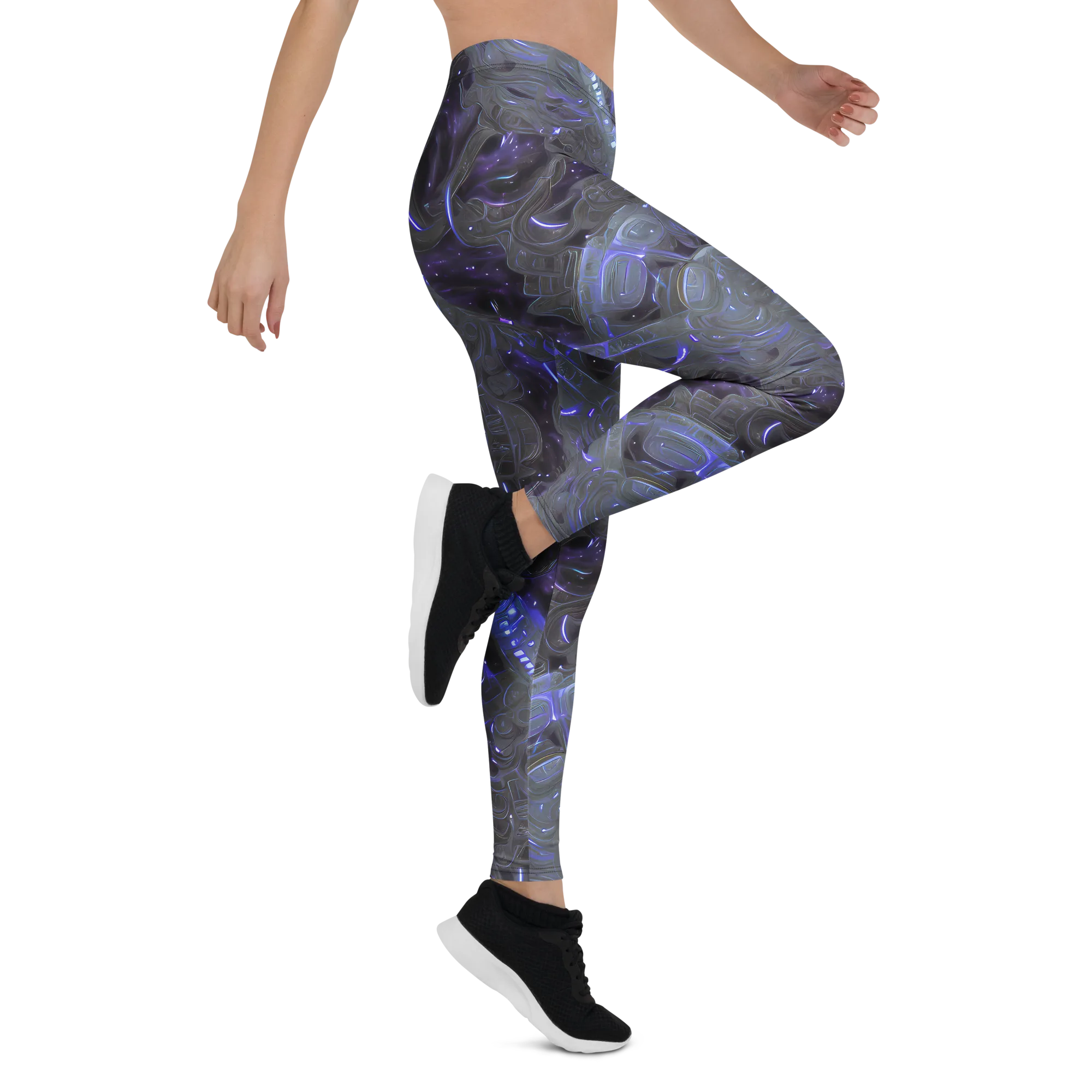 Violet Machine on Leggings — Right