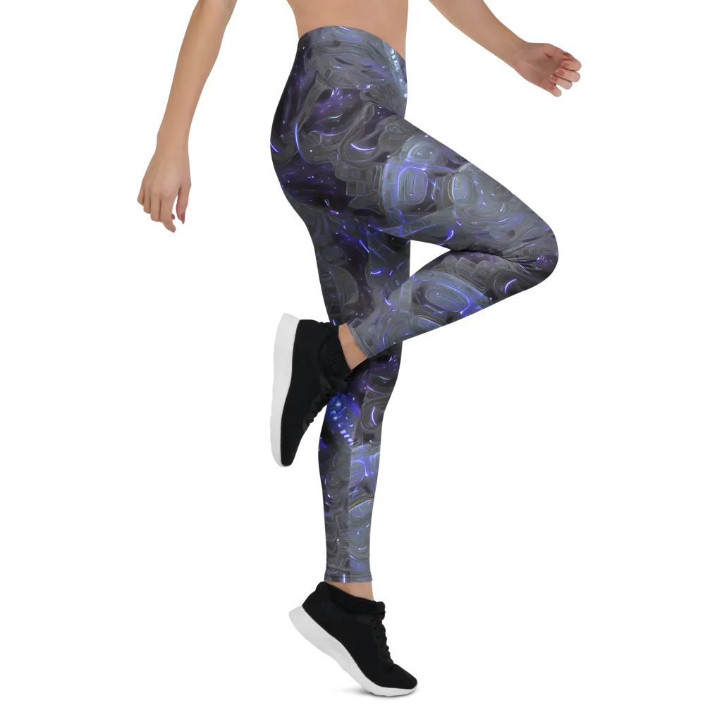 Violet Machine on Leggings — Right