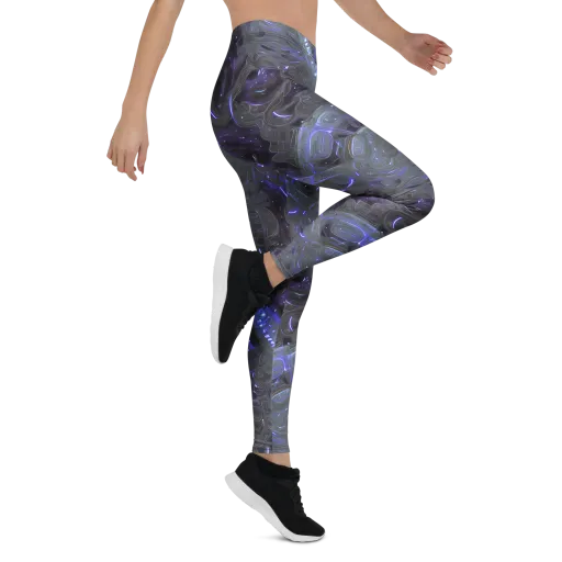 Violet Machine on a Leggings