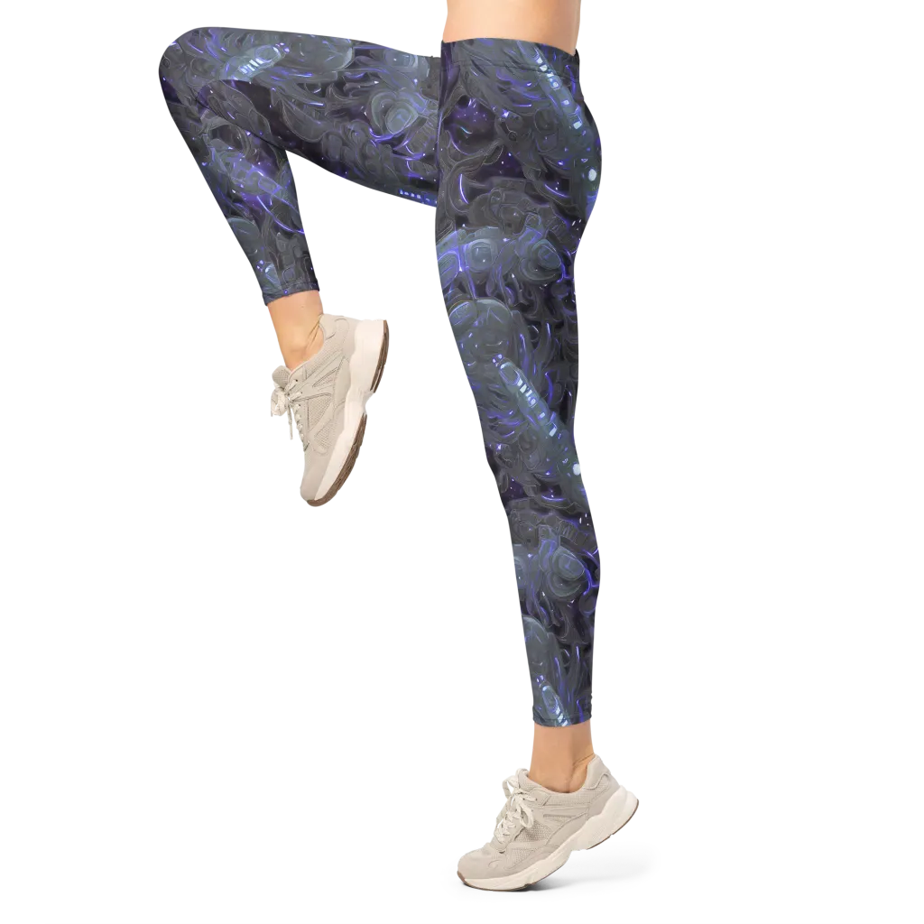 Violet Machine on Leggings — Left