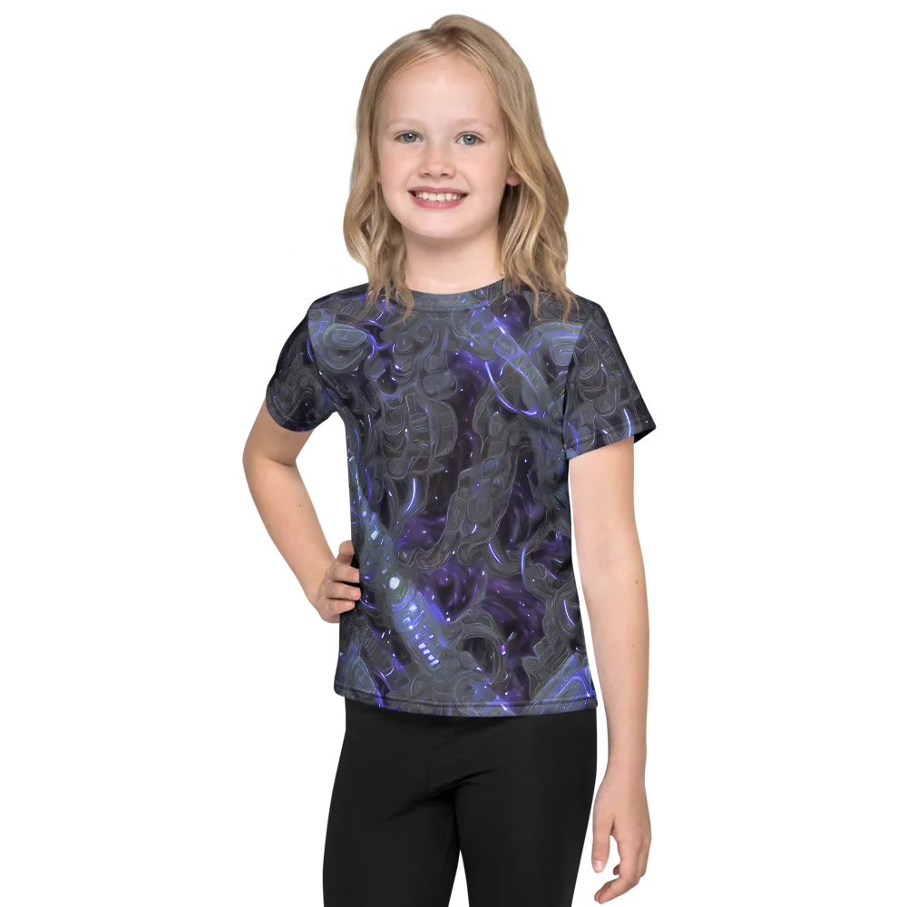 Violet Machine on Kids Crew Neck T-Shirt — Front