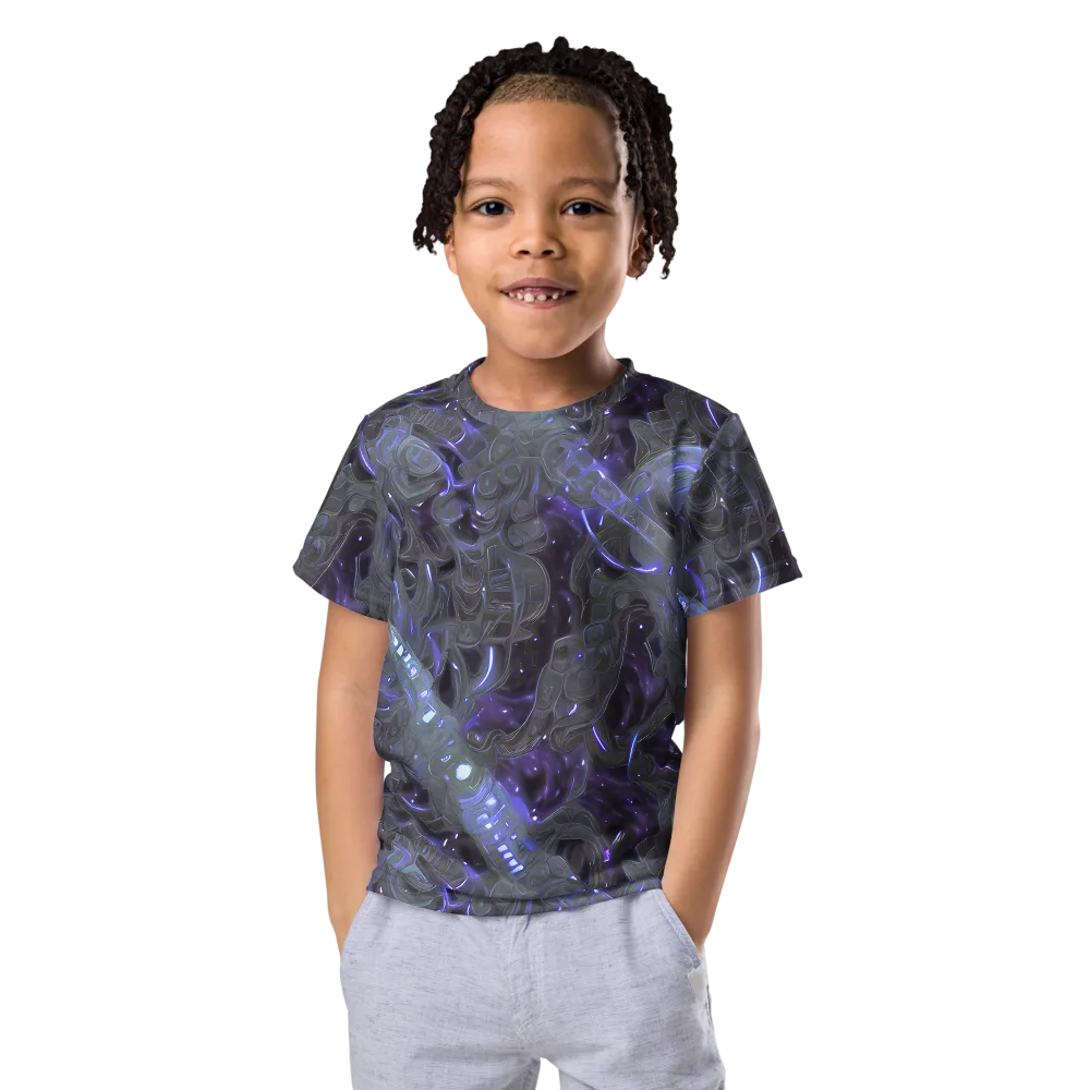Violet Machine on Kids Crew Neck T-Shirt — Front