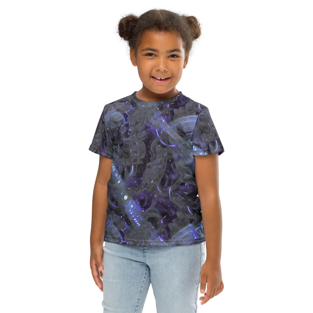 Violet Machine on Kids Crew Neck T-Shirt — Front