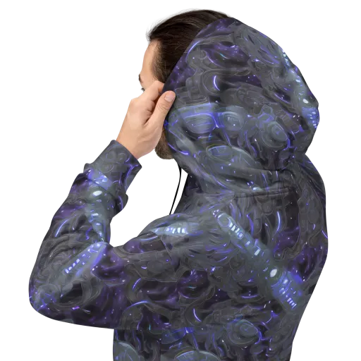 Violet Machine on a Hoodie