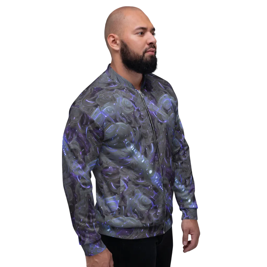 Violet Machine on Bomber Jacket — Right
