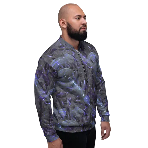 Violet Machine on a Bomber Jacket