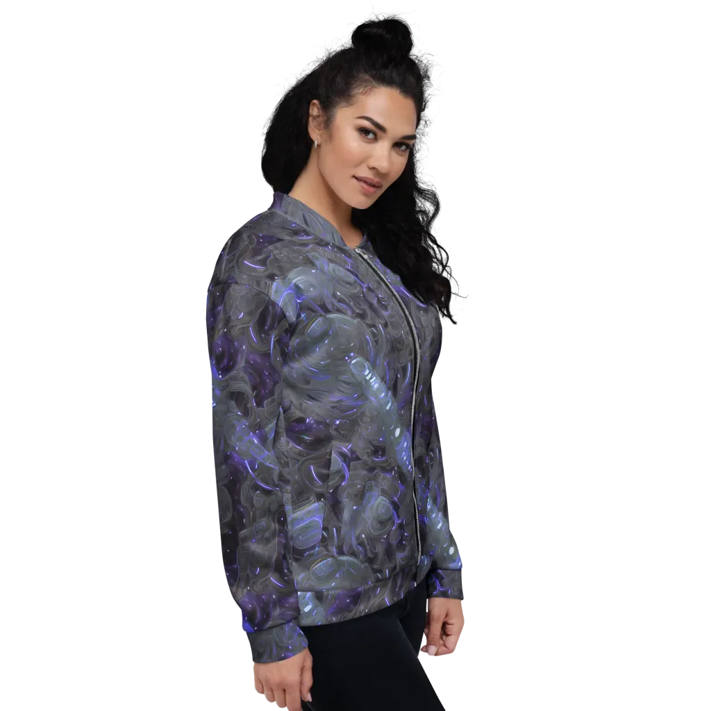 Violet Machine on Bomber Jacket — Right