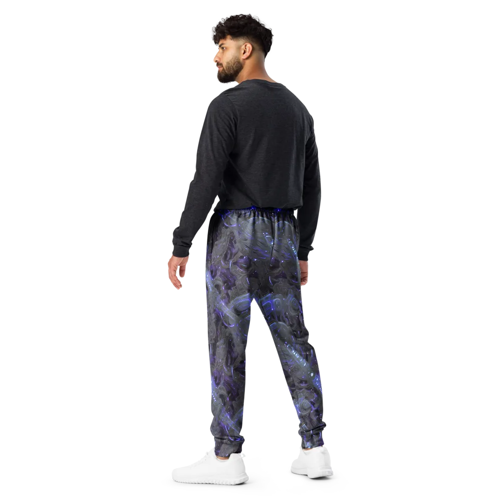 Violet Machine on Men's Joggers — Back