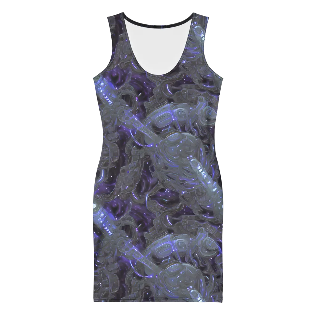 Violet Machine on Bodycon Dress — Front