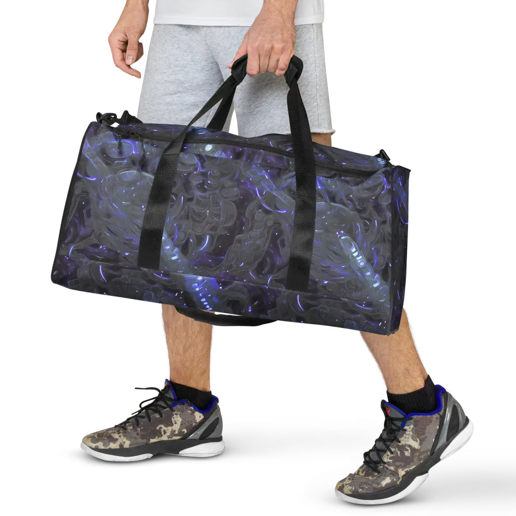 Violet Machine on Duffle Bag — Front