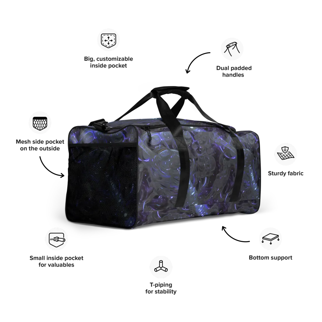 Violet Machine on Duffle Bag — Right Front