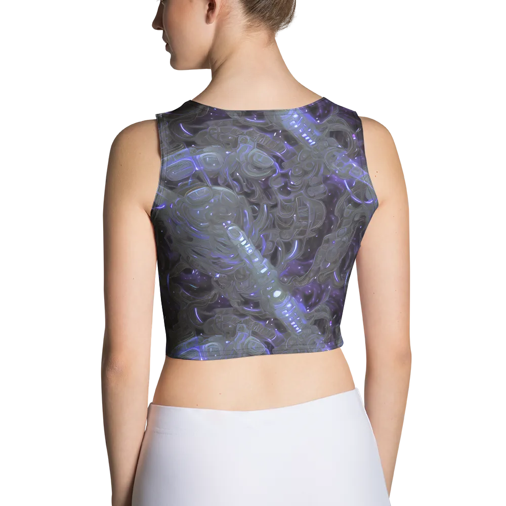 Violet Machine on Crop Top — Back