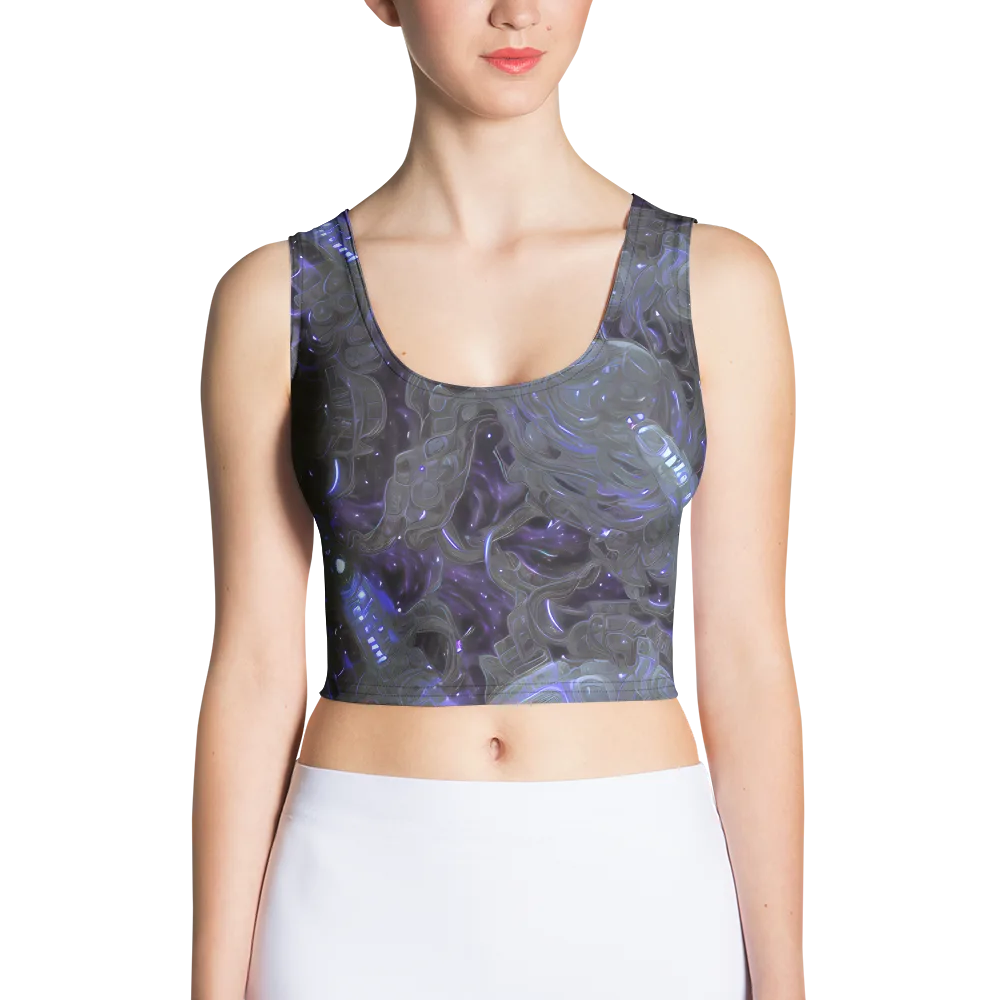 Violet Machine on Crop Top — Front