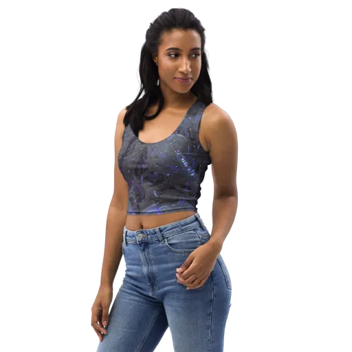 Violet Machine on a Crop Top