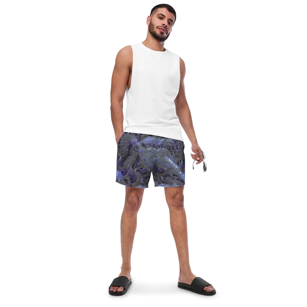 Violet Machine on Swim Trunks — Front