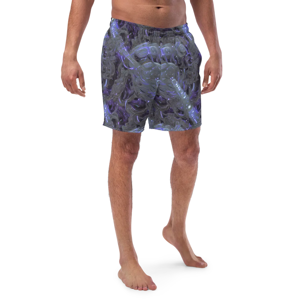 Violet Machine on Swim Trunks — Front