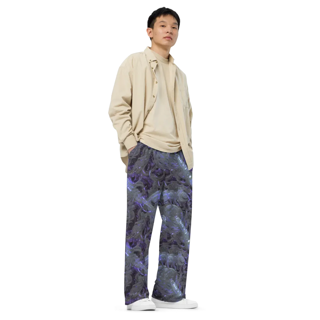 Violet Machine on Wide-Leg Pants — Right Front