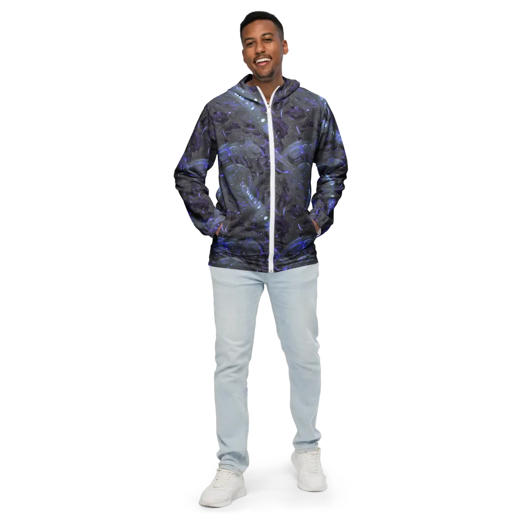 Violet Machine on Men's Windbreaker — Front
