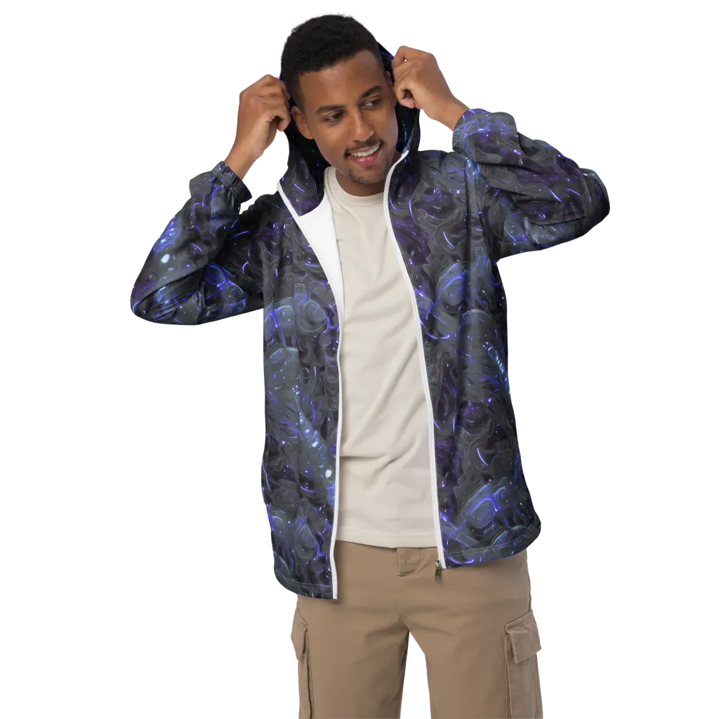 Violet Machine on Men's Windbreaker — Front