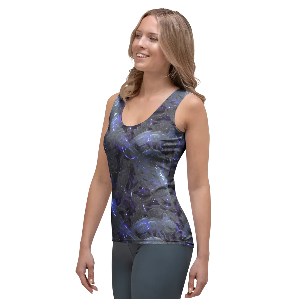 Violet Machine on Women's Tank Top — Left Front