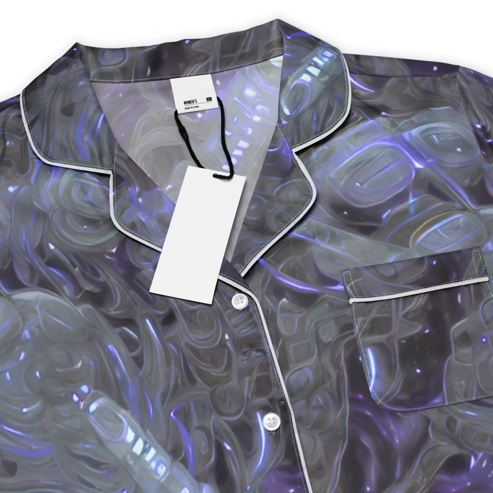 Violet Machine on Women's Short Sleeve Pajama Top — Product details