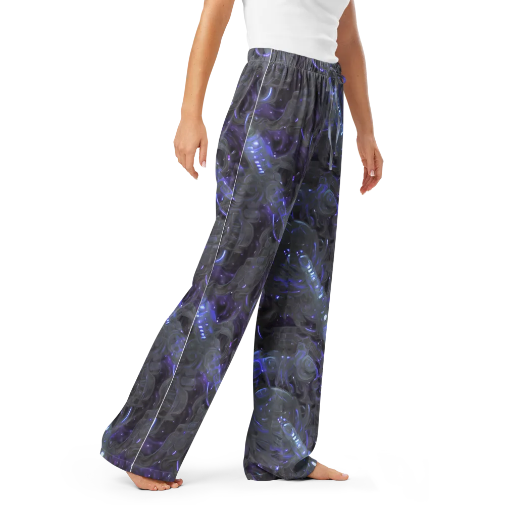 Violet Machine on Women's Pajama Pants — Right Front