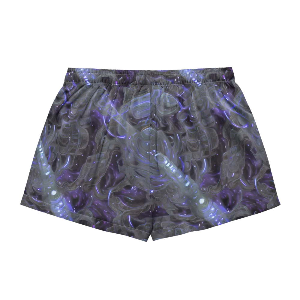 Violet Machine on Women's Pajama Shorts — Back
