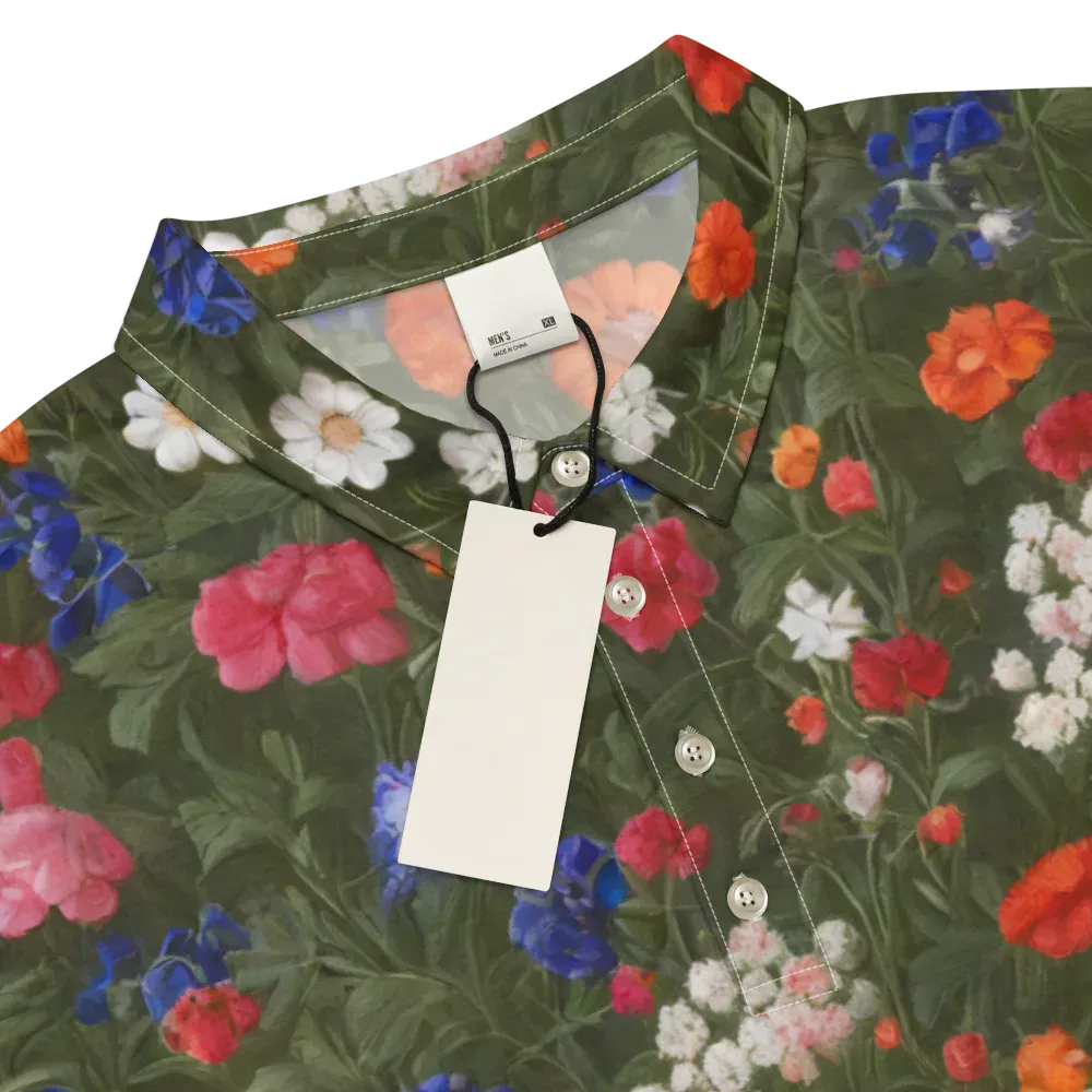 Botanical Nocturne on Men's Slim Fit Polo Shirt — Product details