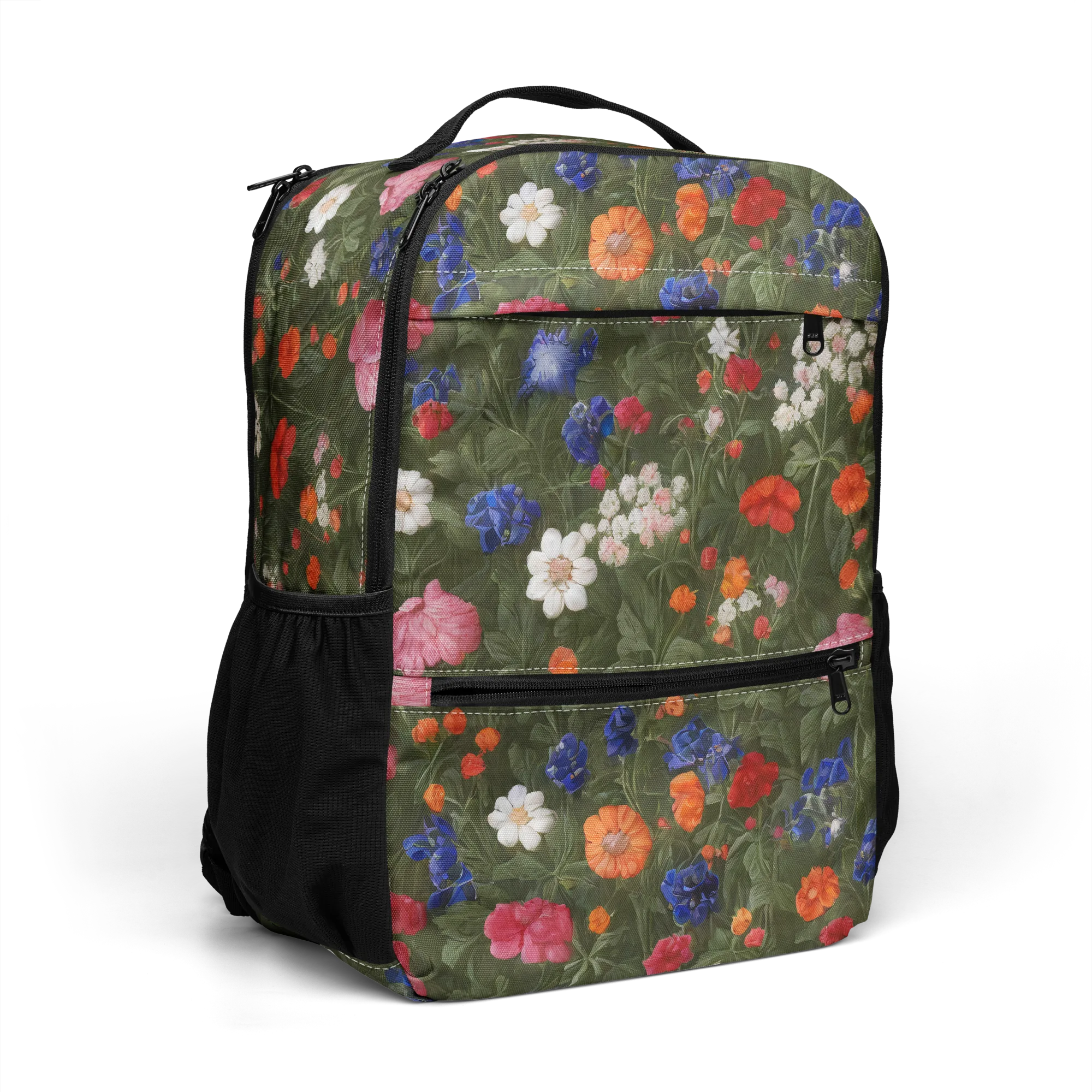 Botanical Nocturne on Utility Backpack — Right Front