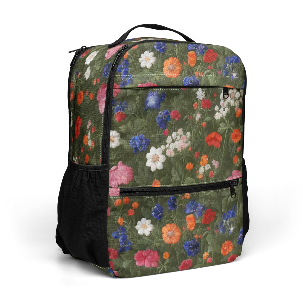 Botanical Nocturne on Utility Backpack — Right Front