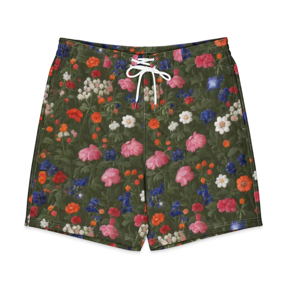 Botanical Nocturne on Men's Board Shorts — Front