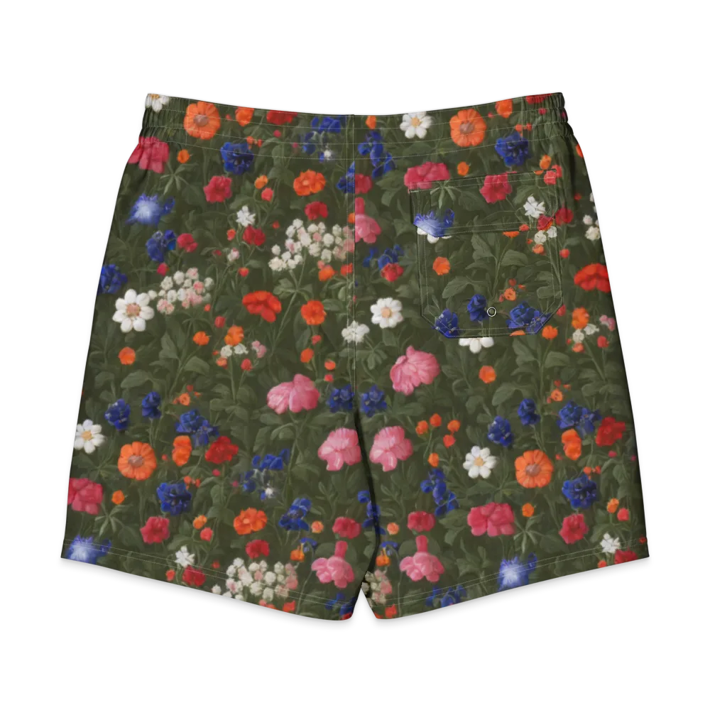 Botanical Nocturne on Men's Board Shorts — Back