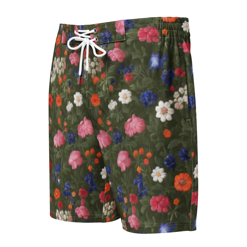 Botanical Nocturne on Men's Board Shorts — Front