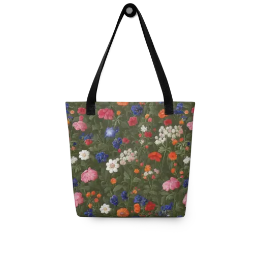 Botanical Nocturne on a Tote Bag