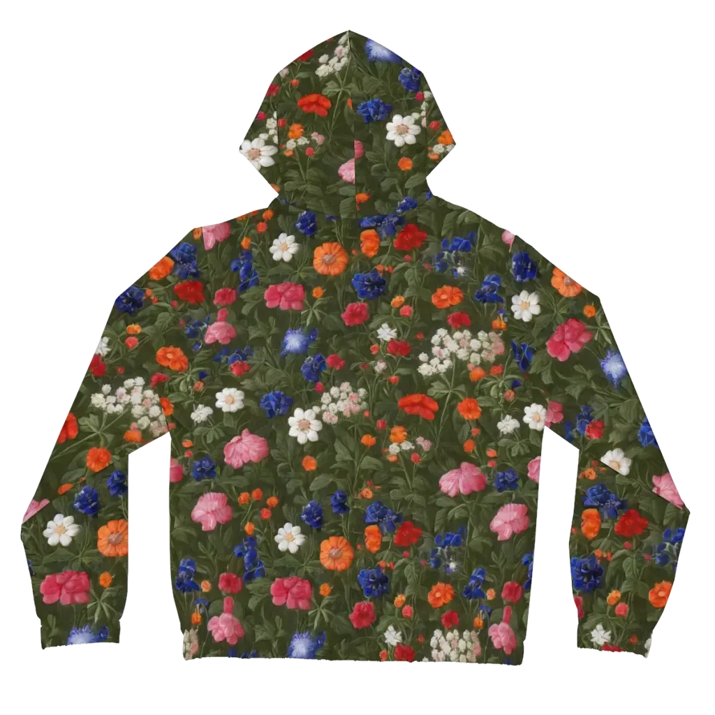 Botanical Nocturne on Women's Full-Zip Hoodie — Back