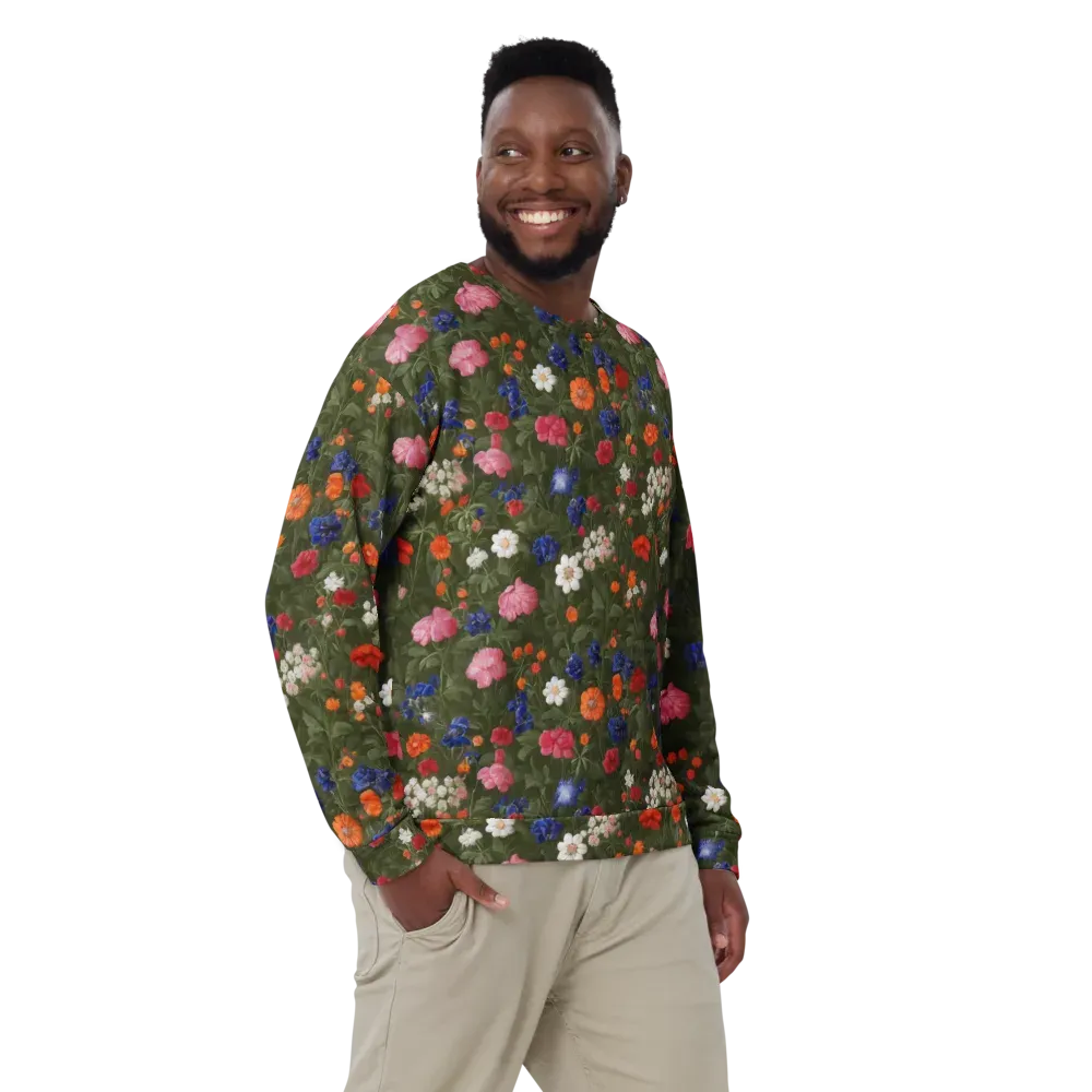 Botanical Nocturne on Sweatshirt — Front