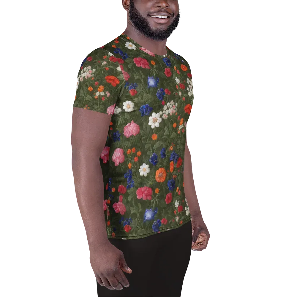 Botanical Nocturne on Men's Athletic T-Shirt — Right