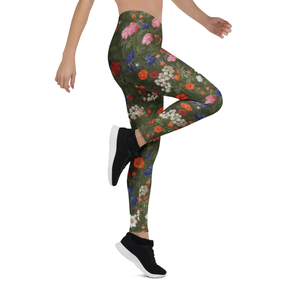 Botanical Nocturne on Leggings — Right