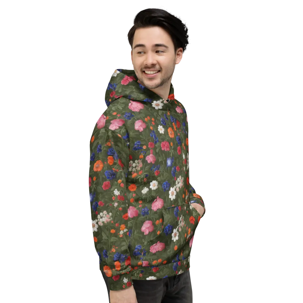Botanical Nocturne on Hoodie — Right