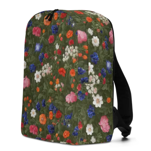 Botanical Nocturne on a Minimalist Backpack