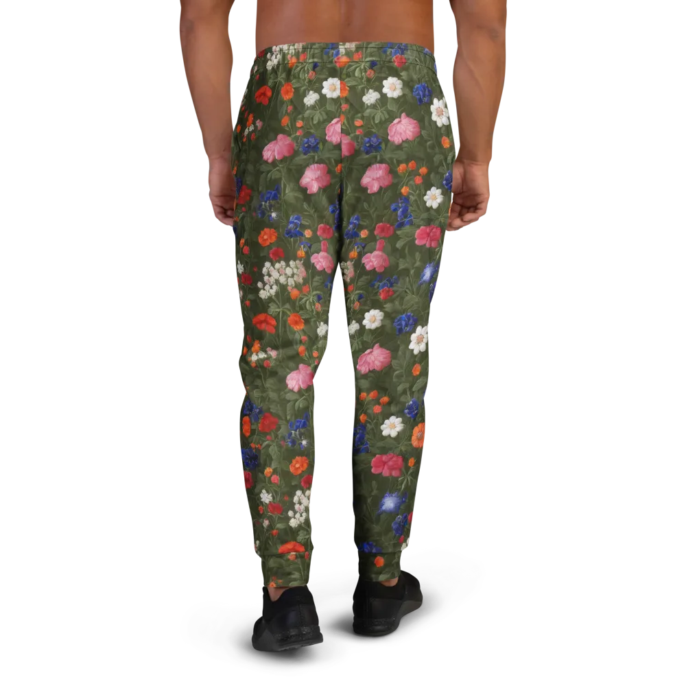 Botanical Nocturne on Men's Joggers — Back