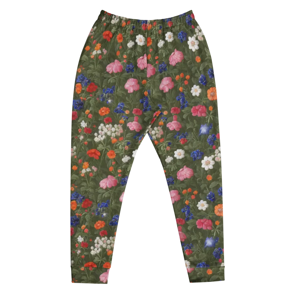 Botanical Nocturne on Men's Joggers — Front