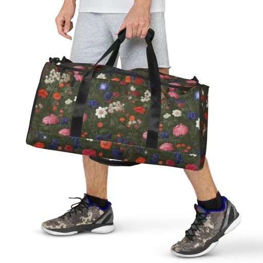 Botanical Nocturne on a Duffle Bag
