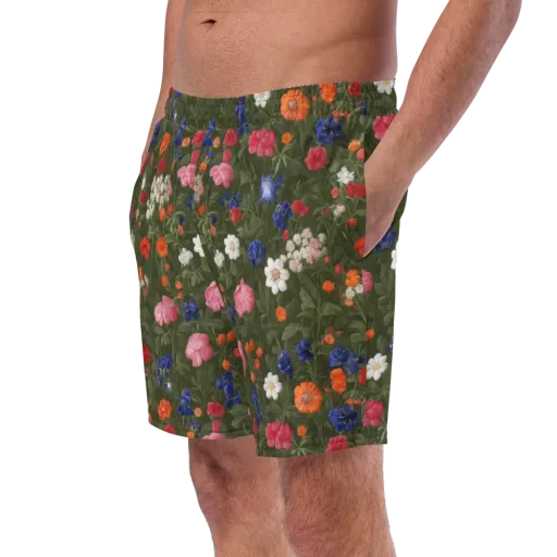 Botanical Nocturne on a Swim Trunks
