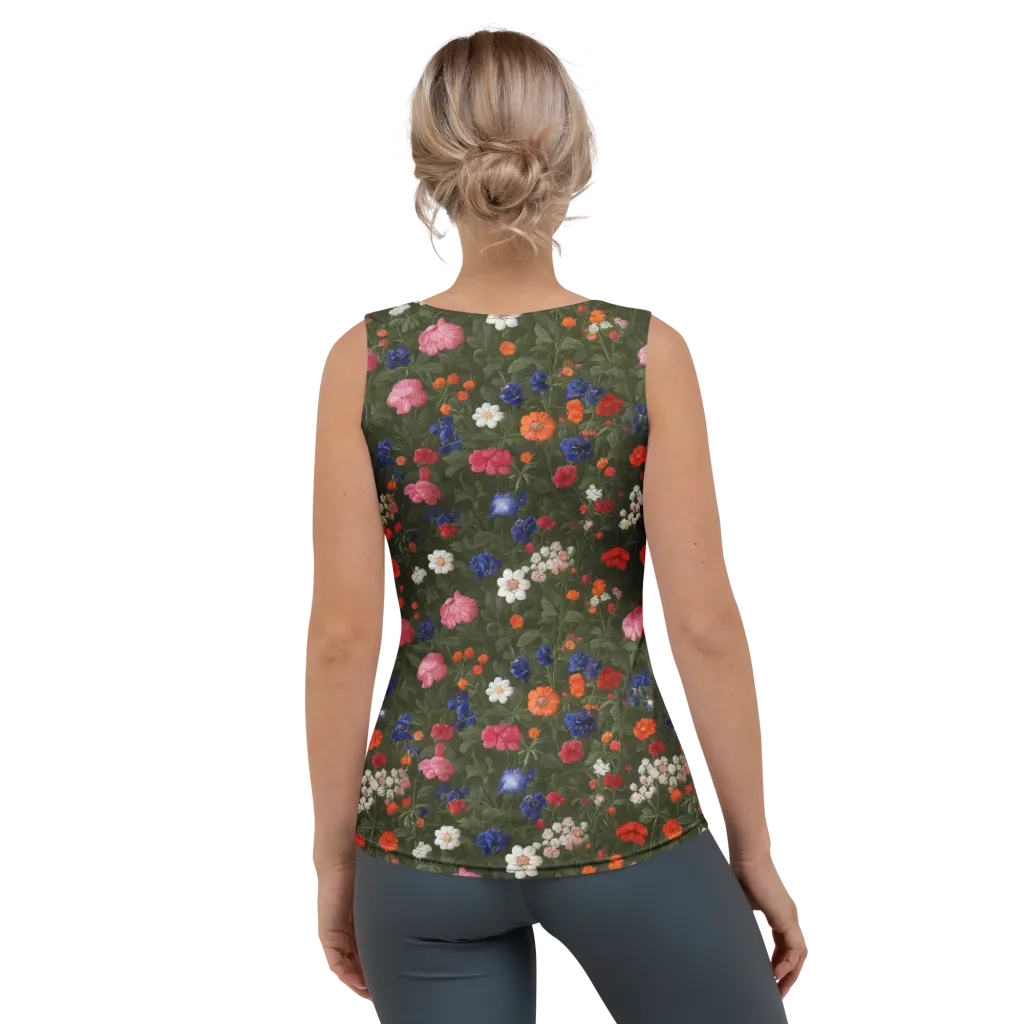 Botanical Nocturne on Women's Tank Top — Back