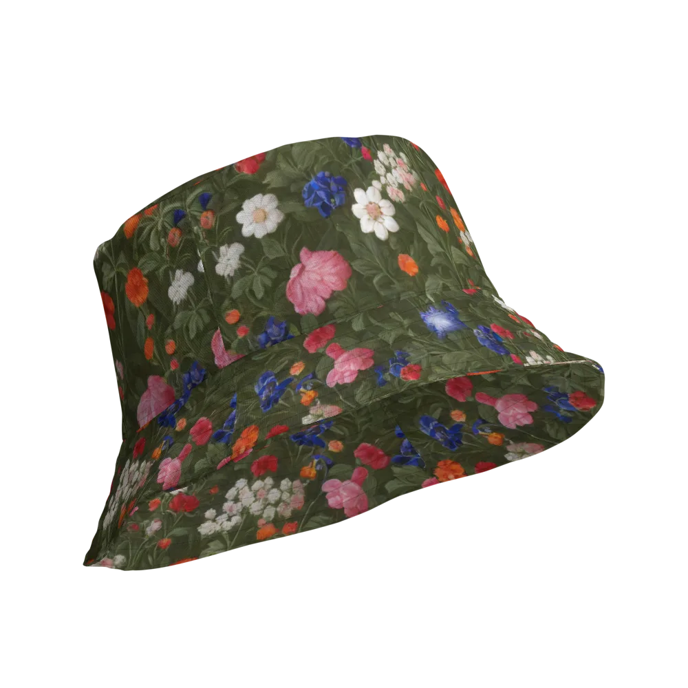 Botanical Nocturne on Reversible Bucket Hat — Product details Outside